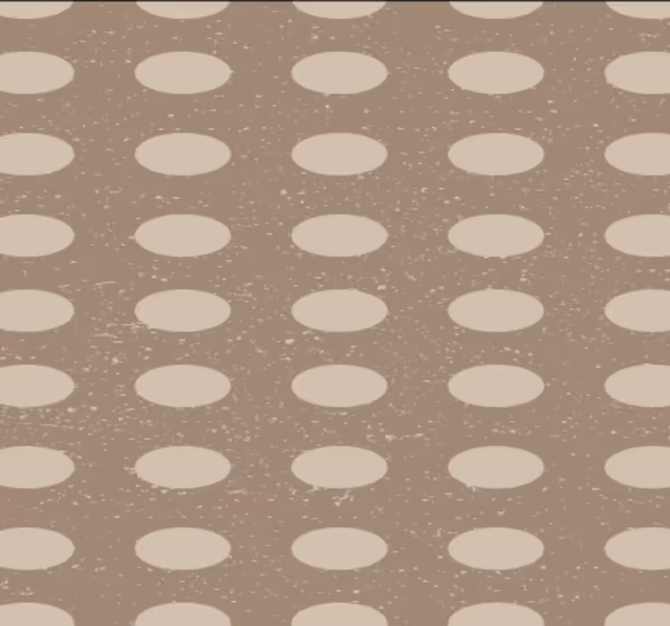 Papier peint couloir motif cercles bruns géométriques - TenStickers