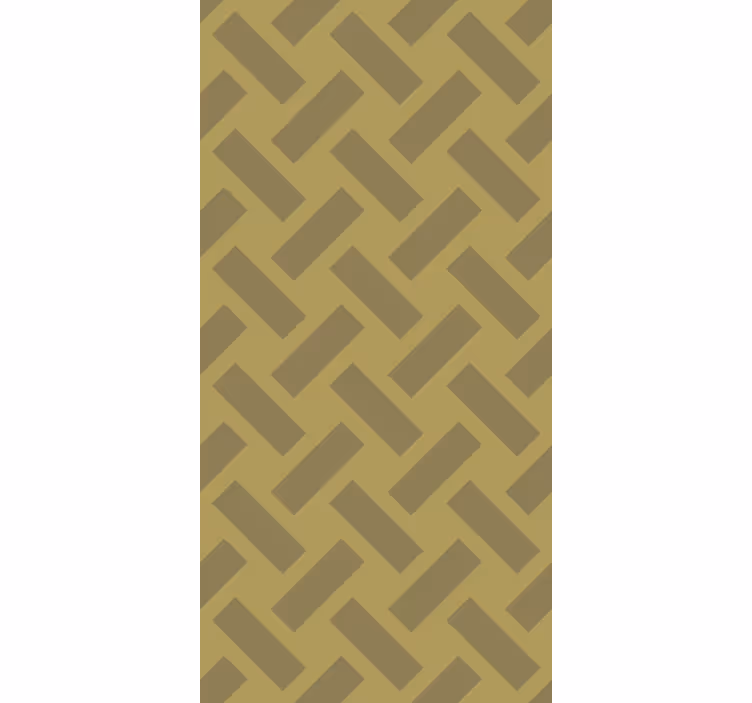 Papier peint couloir motif géométrique jaune carré - TenStickers