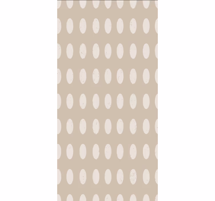 Papier peint salle à manger motif cercles blancs géométriques - TenStickers