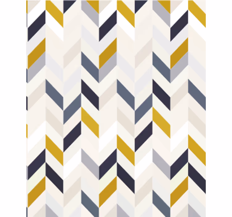 Papier peint salle à manger motif zigzag chevron - TenStickers