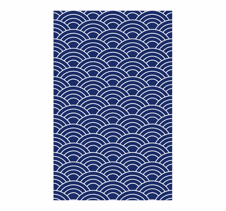 Papier peint formes géométriques lignes ondulées - TenStickers
