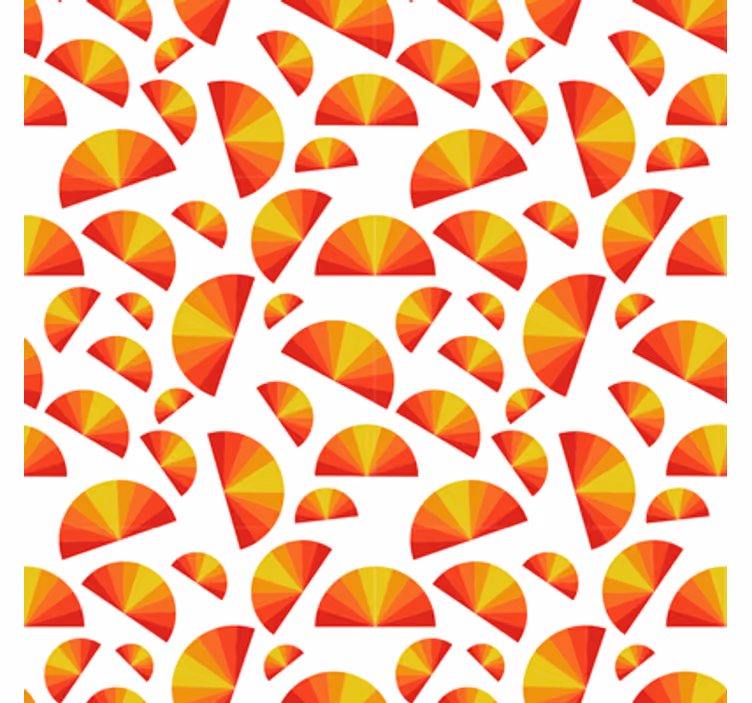 Papier peint formes géométriques motifs circulaires - TenStickers