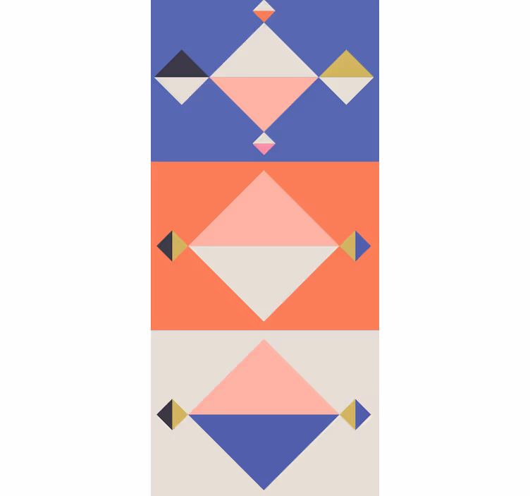 Papier peint formes géométriques formes modernes abstraites - TenStickers