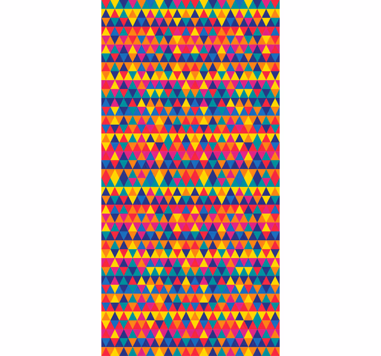 Papier peint formes géométriques motifs triangles colorés - TenStickers