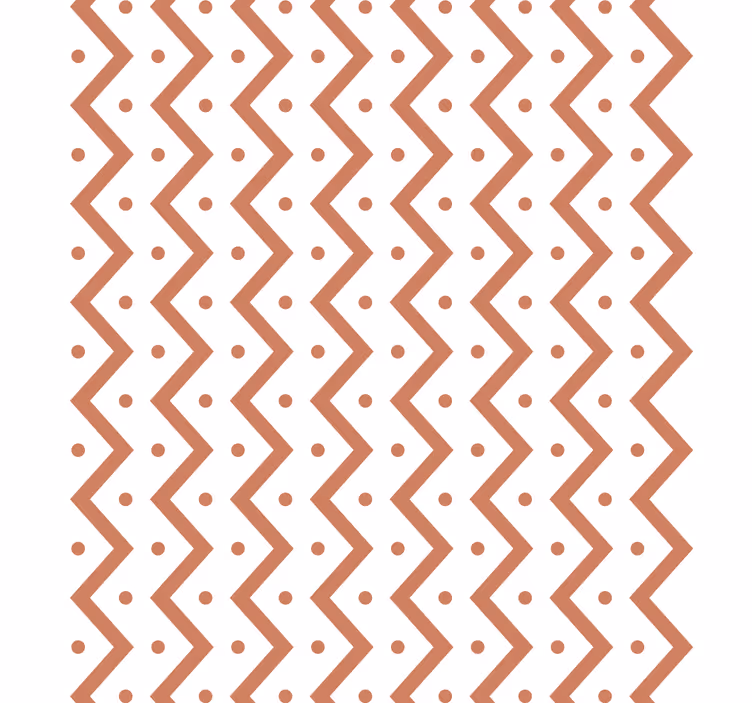 Papier peint formes géométriques zigzags et pois - TenStickers