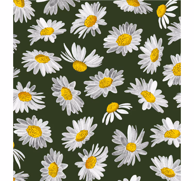 Papier peint nature champ de marguerites - TenStickers