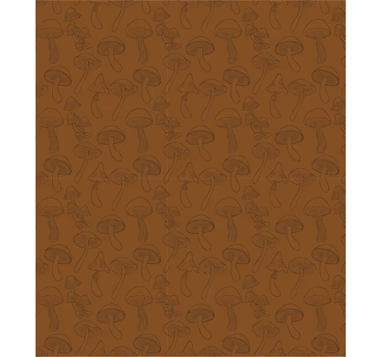 Papier peint nature motif champignon - TenStickers