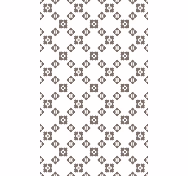 Papier peint nature design trèfles beiges - TenStickers