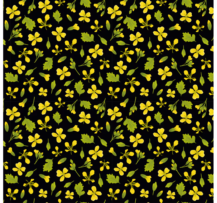 Papier peint nature motif floral vibrant - TenStickers