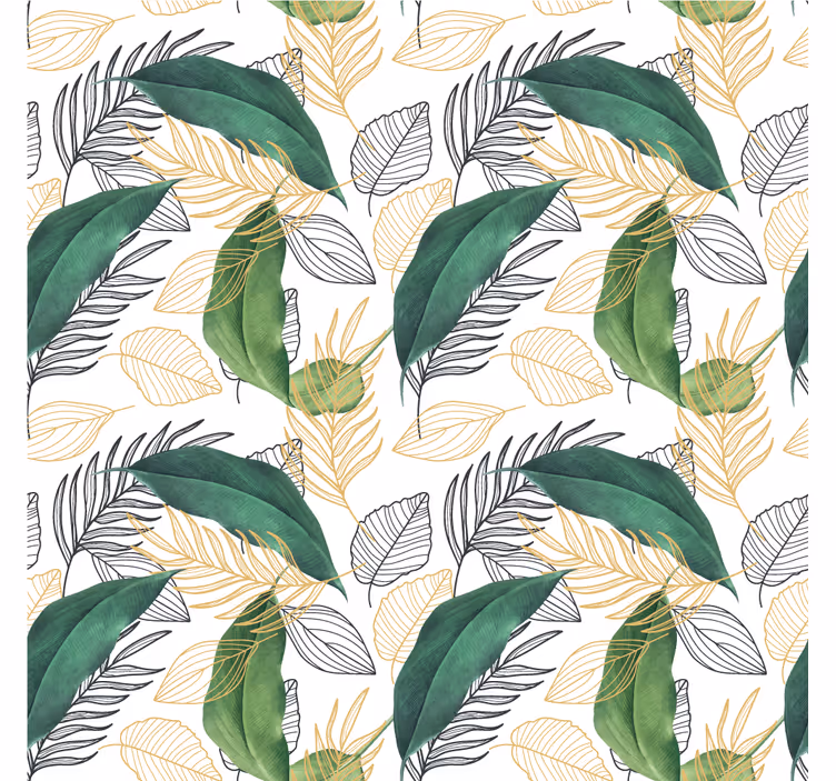 Papier peint nature feuillage luxuriant - TenStickers