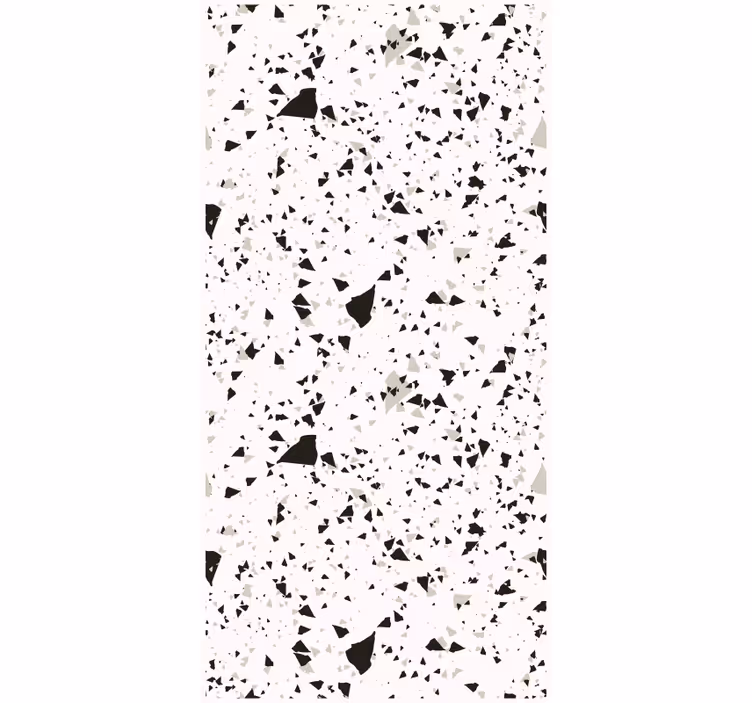 Papier peint texture terrazzo gris blanc noir - TenStickers