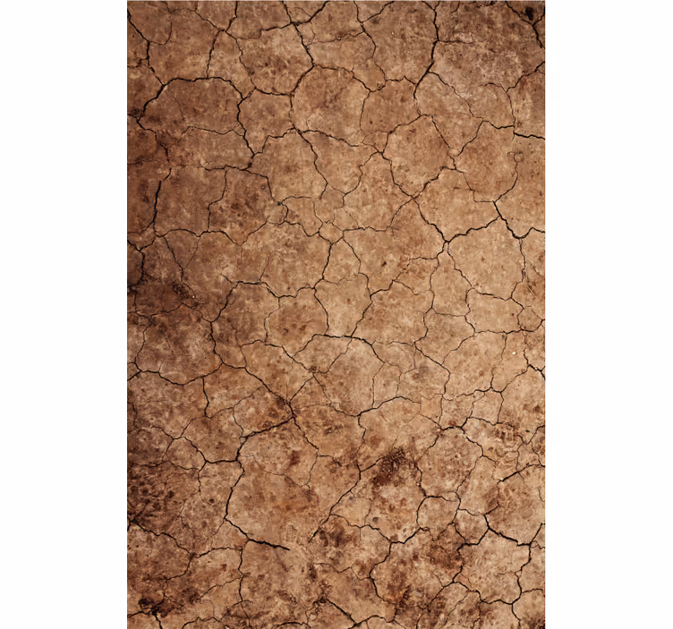 Papier peint texture effet d'érosion craquelé aride - TenStickers