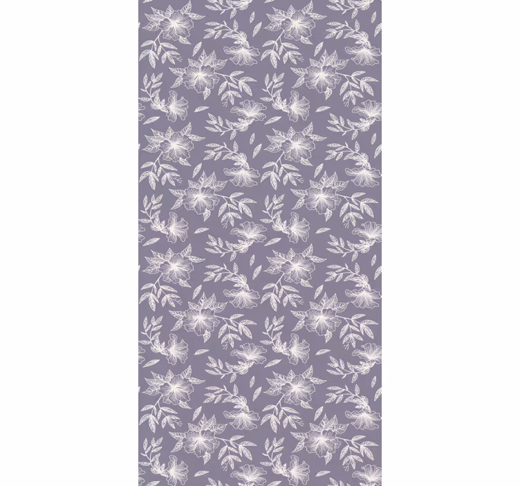 Papier peint texture floral lilas - TenStickers