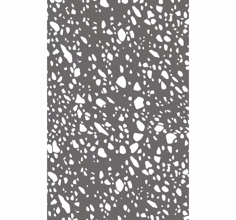 Papier peint texture terrazzo gris et blanc classique - TenStickers