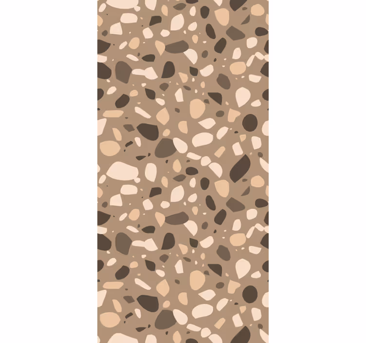 Papier peint texture terrazzo classique marron - TenStickers