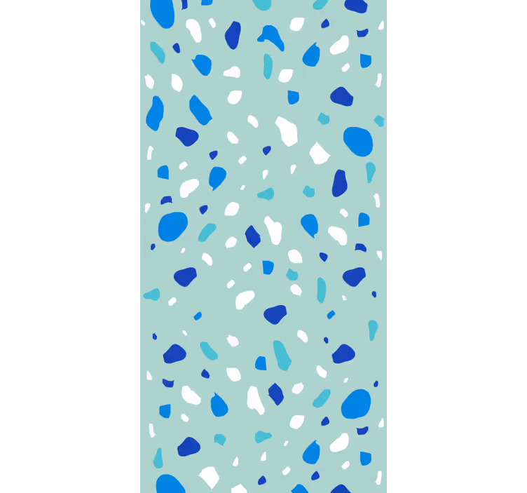 Papier peint texture tons bleus terrazzo - TenStickers
