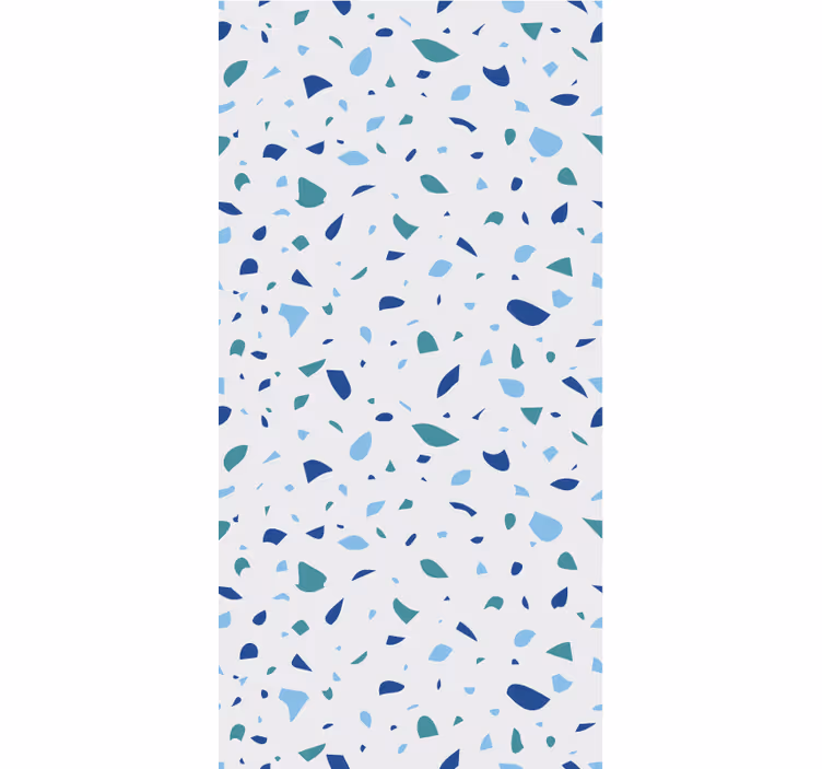 Papier peint texture tons bleus terrazzo - TenStickers