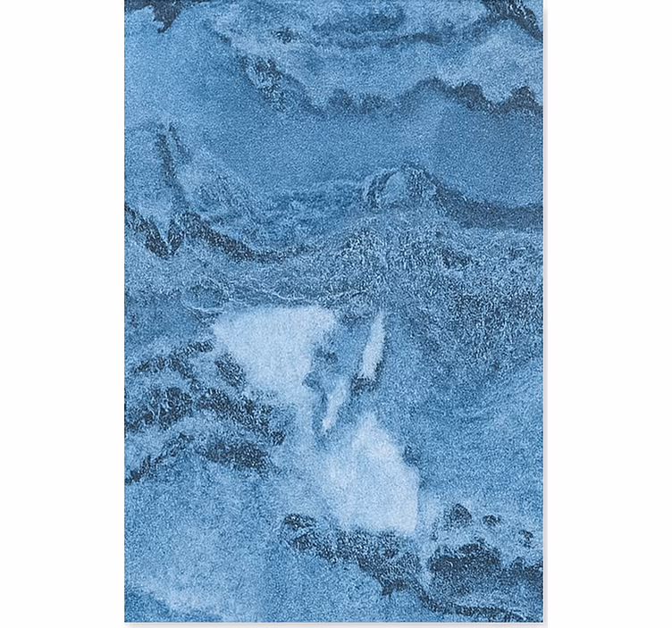 Papier peint effet marbre texture bleu profond - TenStickers