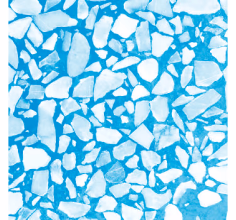 Papier peint pierre mosaïque azur détente - TenStickers