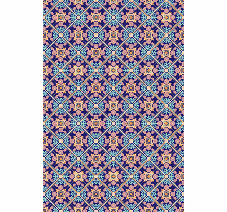 Papier peint carrelage style méditerranéen - TenStickers