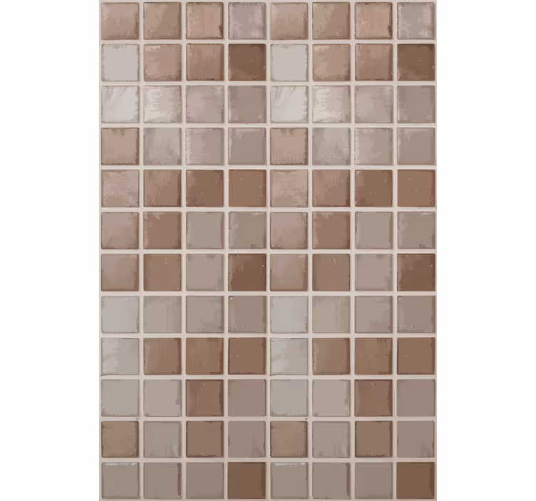 Papier peint carrelage motif carreaux en céramique - TenStickers