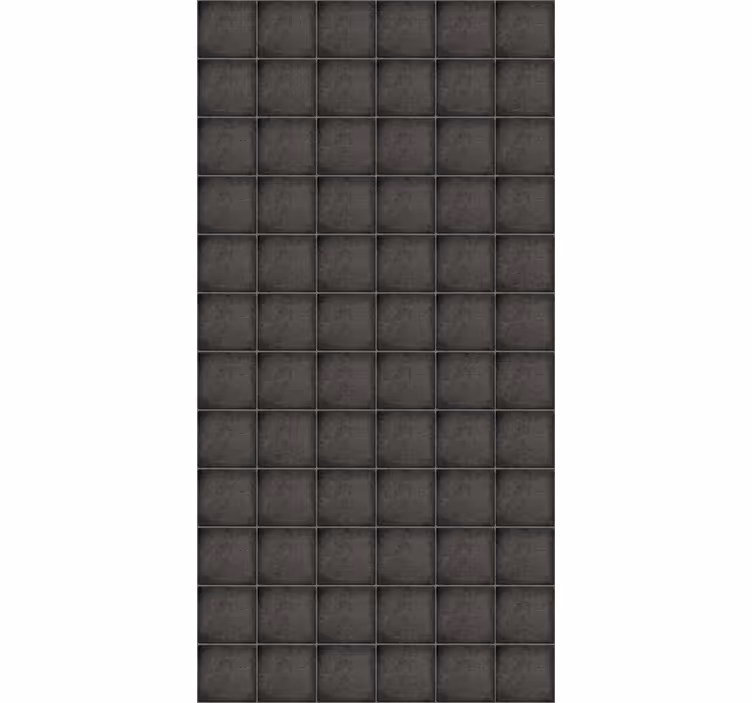 Papier peint carrelage briques noires en pierre - TenStickers