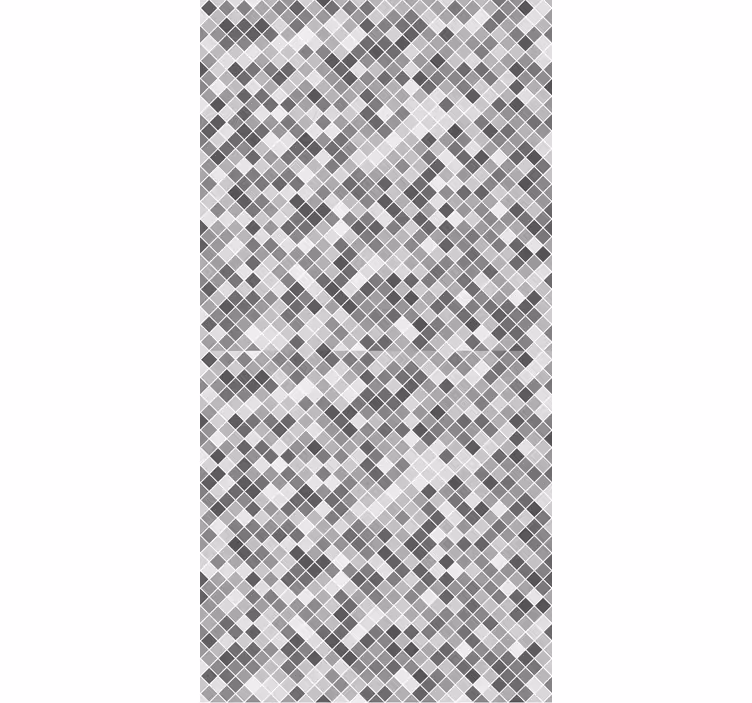 Papier peint carrelage motif carré tons gris - TenStickers