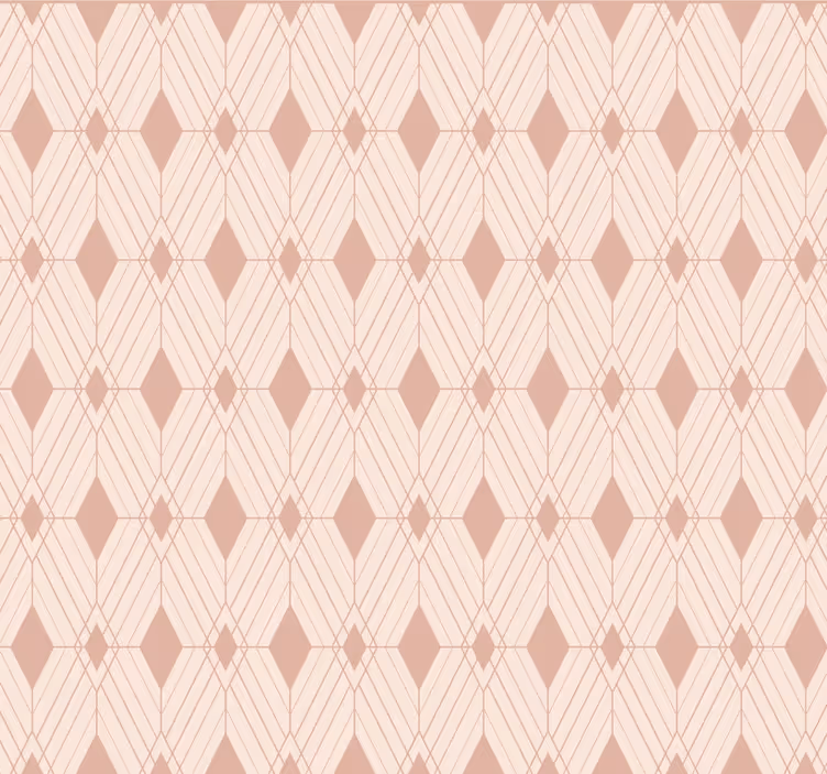 Papier peint carrelage diamants pastel art déco - TenStickers