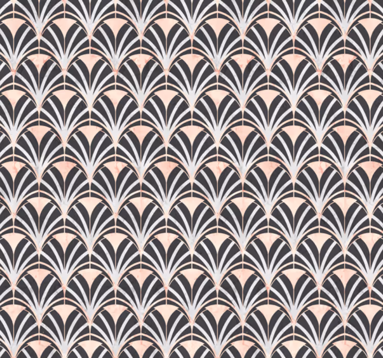 Papier peint carrelage motif marbre art déco - TenStickers