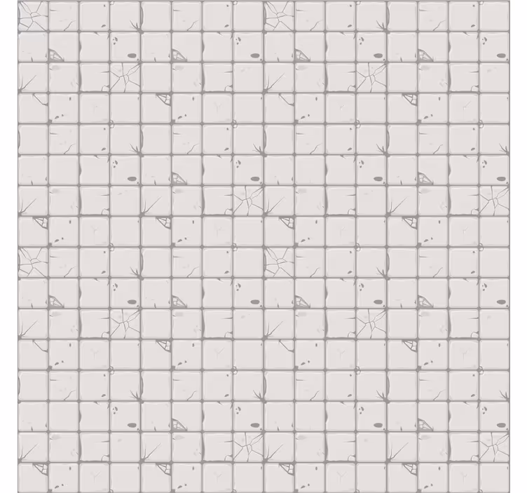 Papier peint carrelage carreaux gris clair vieillis - TenStickers
