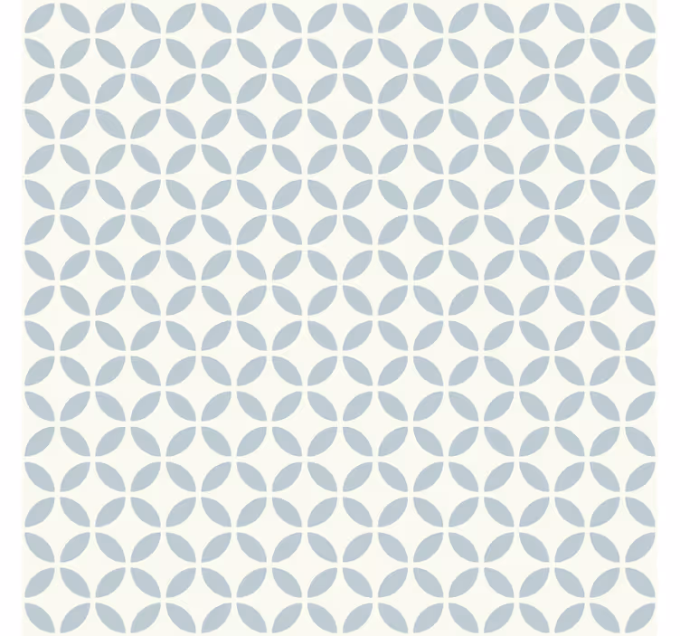 Papier peint carrelage motif circulaire - TenStickers