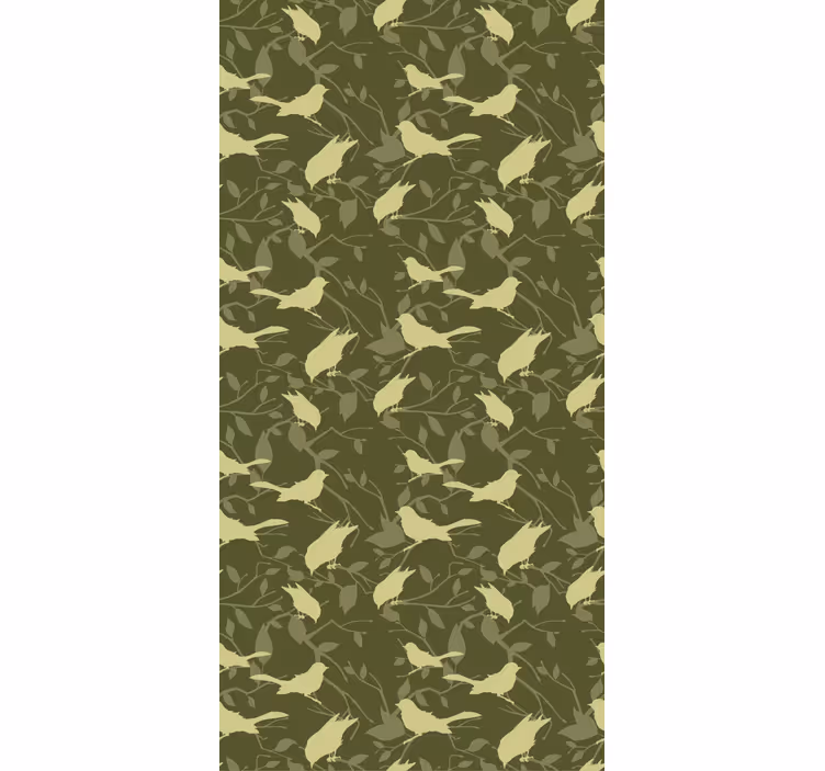 Papier peint chambre enfant style victorien vert - TenStickers