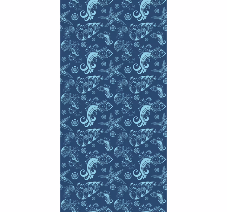 Papier peint chambre enfant motif faune marine - TenStickers