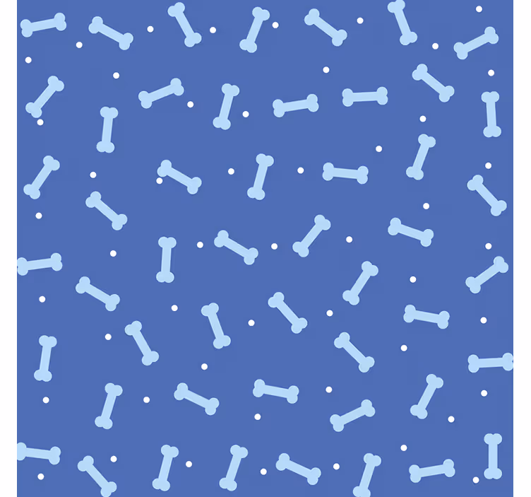 Papier peint chambre enfant motif os à chien - TenStickers
