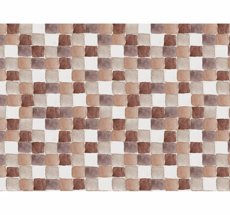 Papier peint salon aquarelle aux tons terre - TenStickers