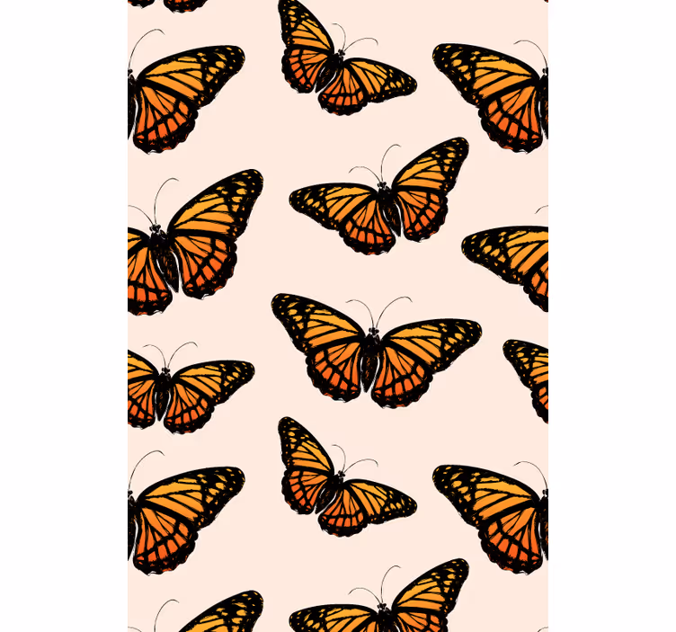 Papier peint papillons ailes de papillon monarch vintage - TenStickers