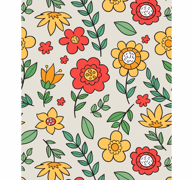 Papier peint couloir motif coloré éclatant - TenStickers