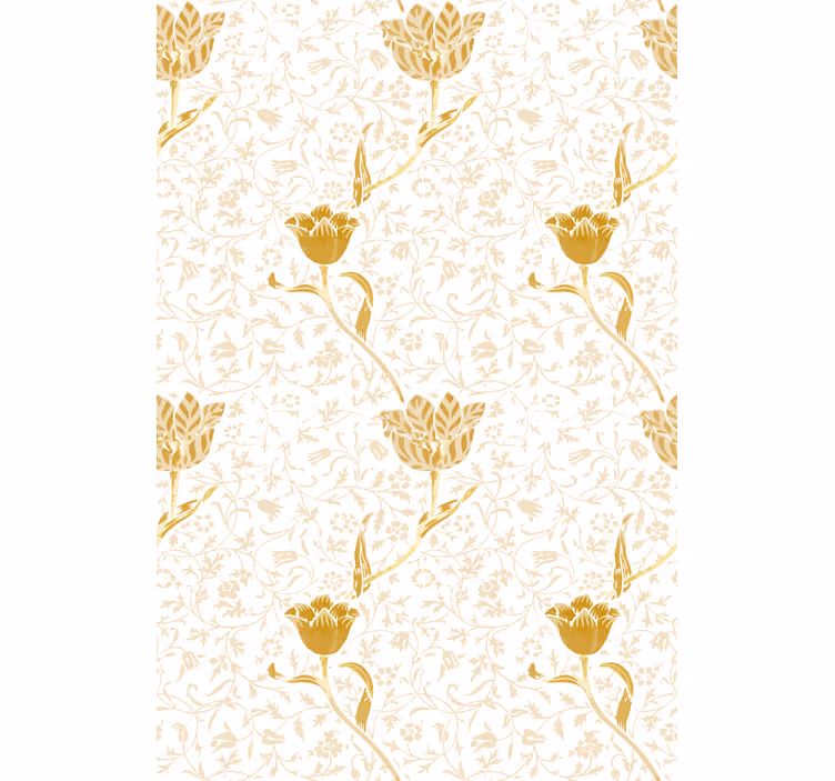 Papier peint couloir motif doré élégant - TenStickers