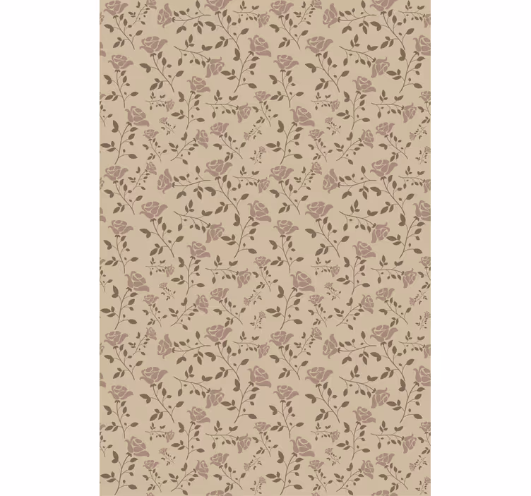Papier peint couloir caractéristiques botaniques subtiles - TenStickers