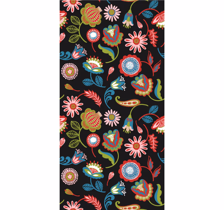 Papier peint couloir motifs botaniques élégants - TenStickers