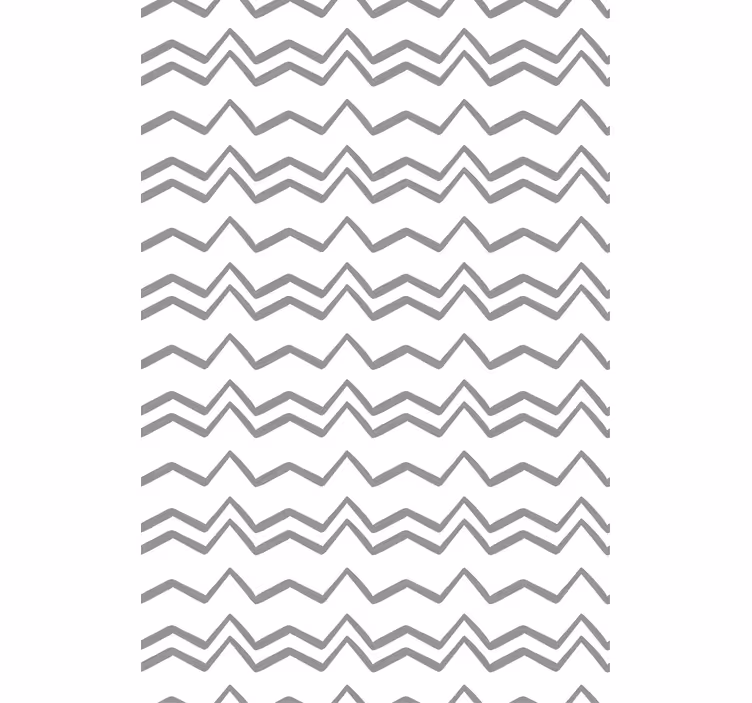 Papier peint scandinave motif zigzag gris irrégulier - TenStickers