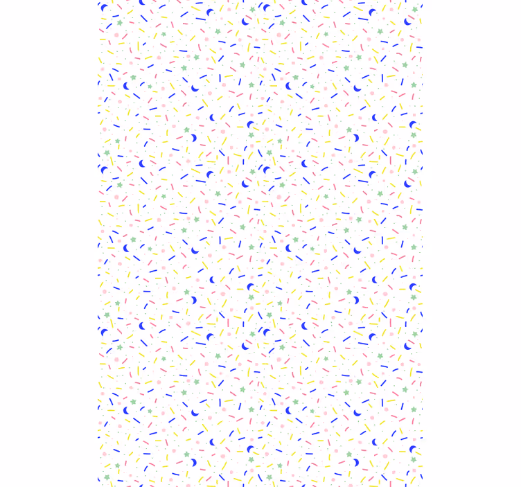 Papier peint scandinave motif éclats colorés - TenStickers