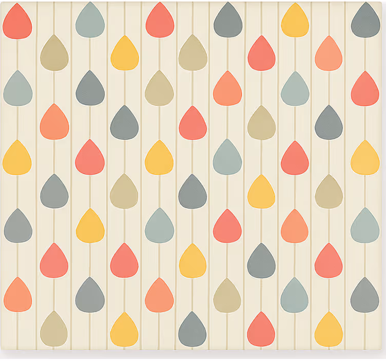 Papier peint scandinave gouttes colorées en cascade - TenStickers