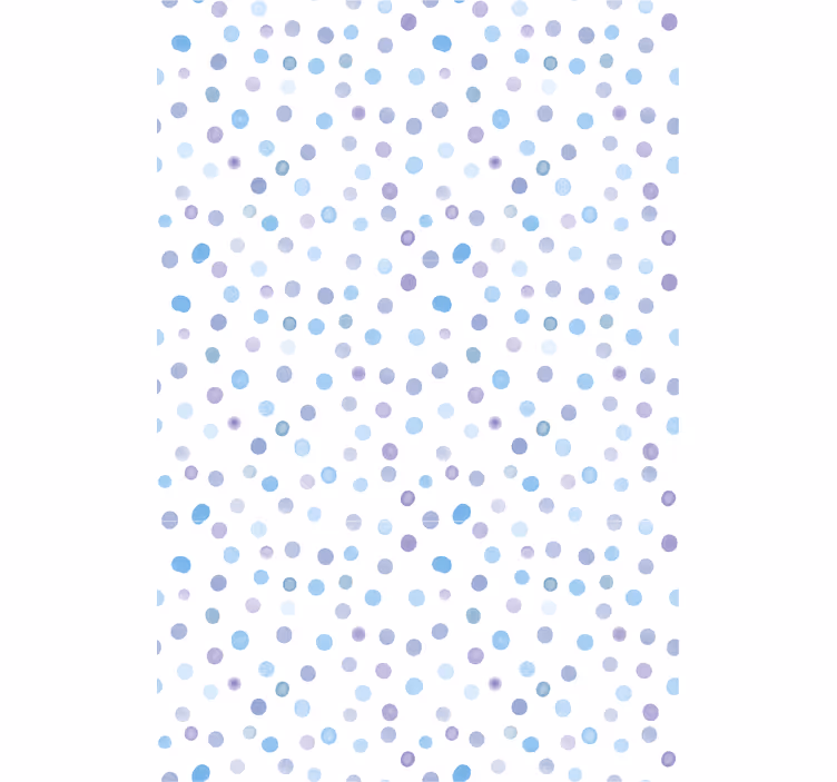 Papier peint motif nuances de bleu à pois - TenStickers