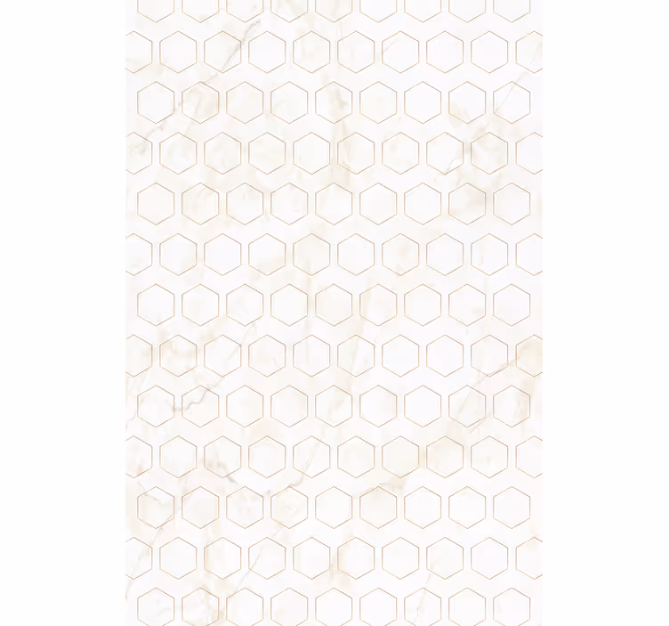 Papier peint motif géométrique hexagonal - TenStickers