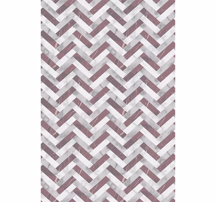Papier peint motif chevrons marbre - TenStickers