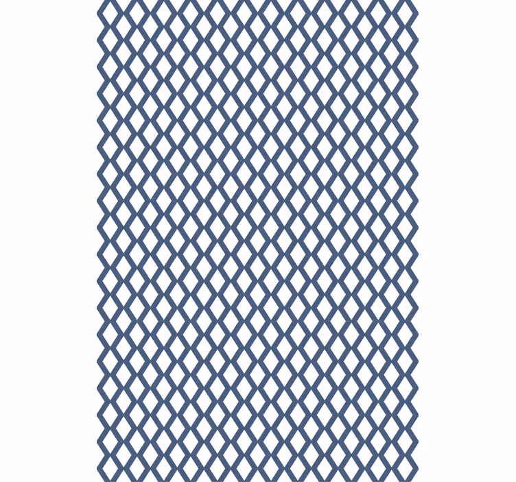 Papier peint motif treillis géométrique - TenStickers