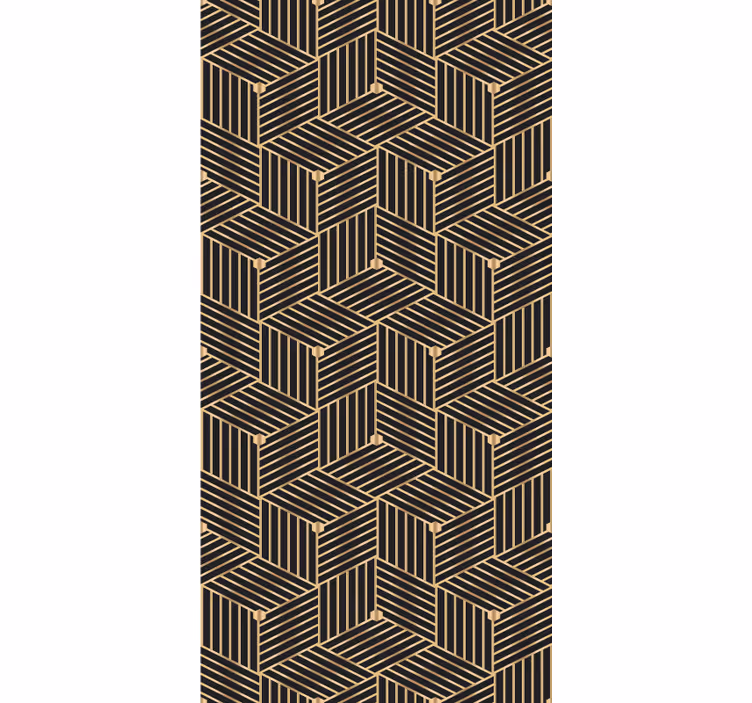Papier peint motif géométrique linéaire - TenStickers