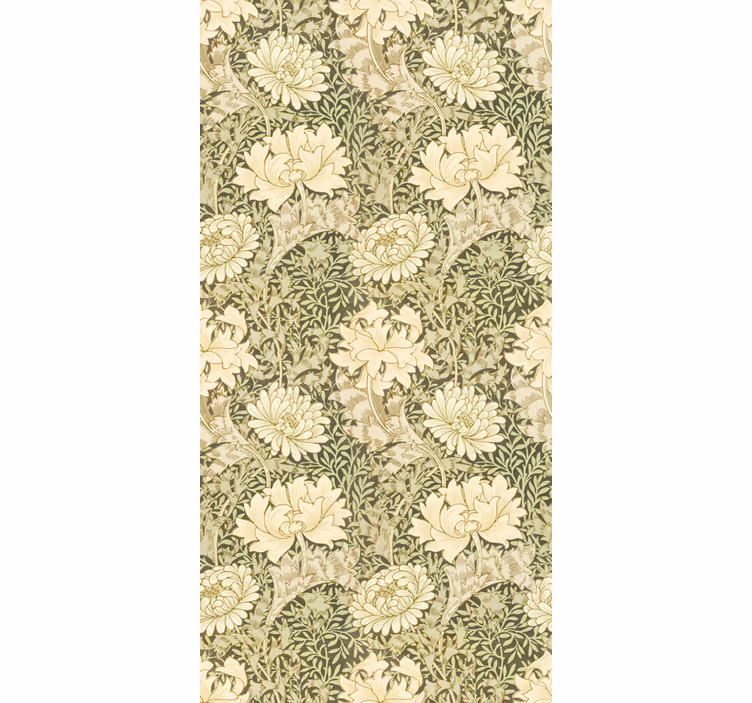 Papier peint classique chrysanthème moderne - TenStickers