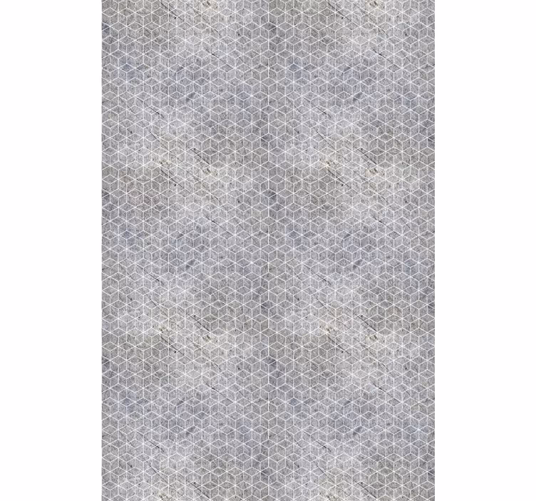 Papier peint rustique décor industriel en ciment géométrique - TenStickers